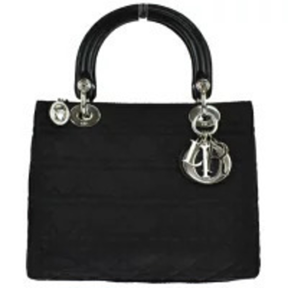 Christian Dior Lady Handbag Cannage black leather